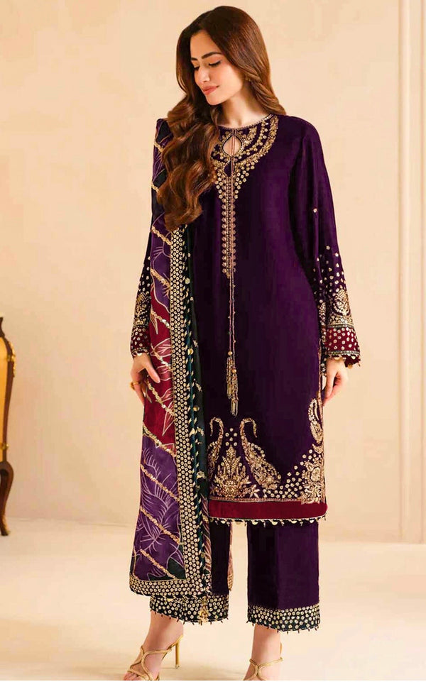 JAZMIN VELVET SANA PURPLE