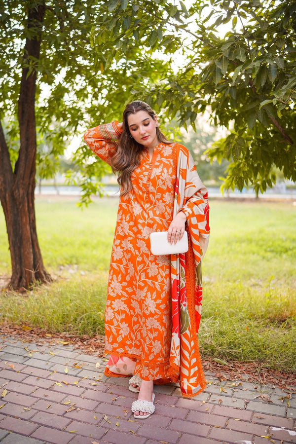 ANEELASSILK ORANGE