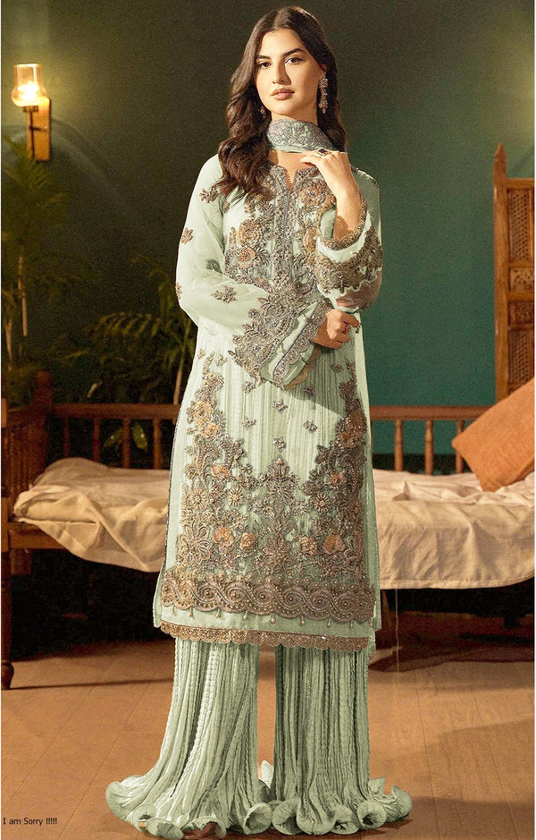 FABIHA FATIMA SHISA SILK AQUAMARINE