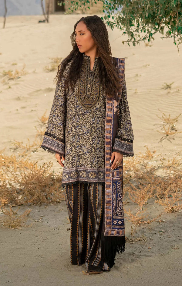 MARIA.B KHADDAR KH-04 CHARCOAL GREY