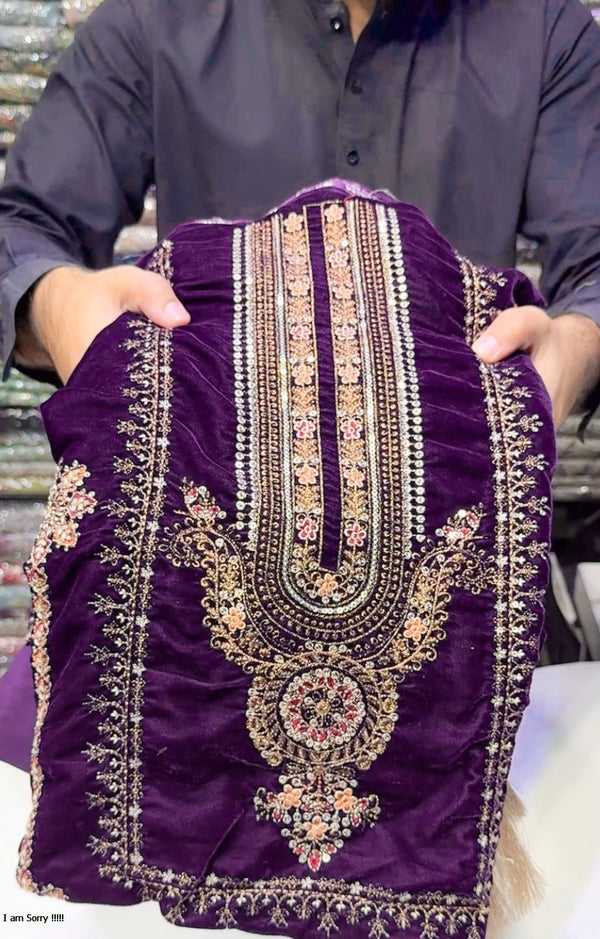 MARIA.B VELVET 01 PURPLE