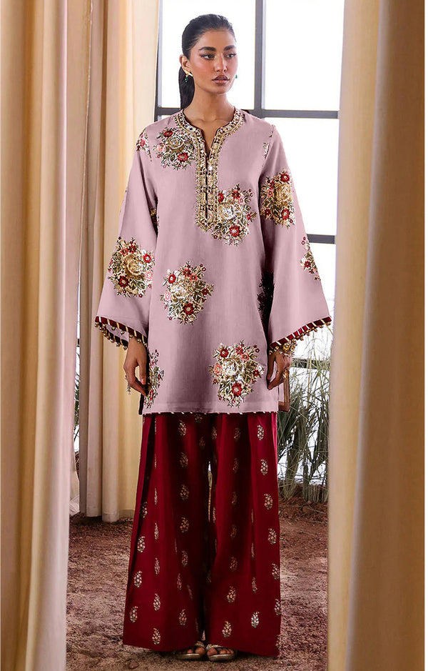 ETHNC SILK EMB LILAC