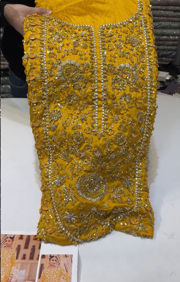 AIK RAW SILK MUSTARD