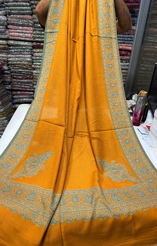 MUSTARD WOOL SHAWL